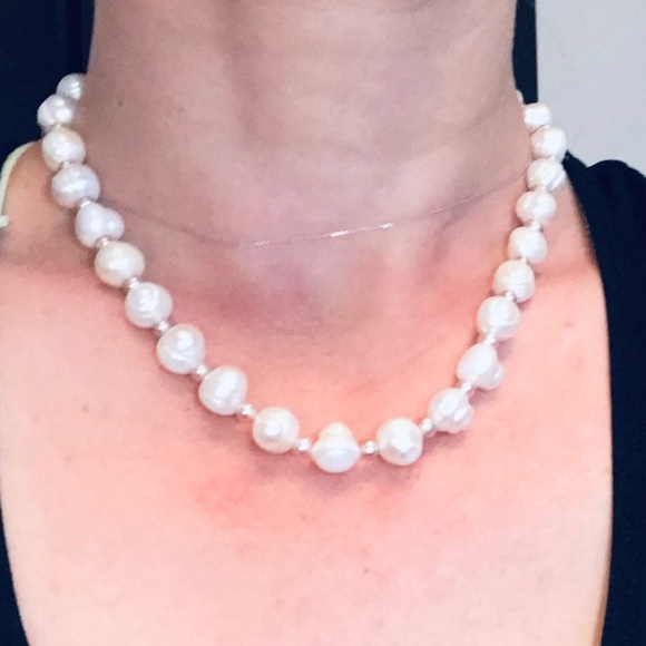 Madreperla Majorca Ringed Pearl Station Necklace - Picture 5 of 7